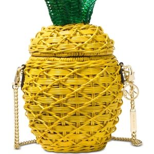 Michael Kors Straw Pineapple Crossbody